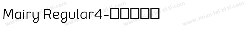 Mairy Regular4字体转换